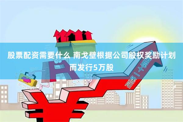 股票配资需要什么 南戈壁根据公司股权奖励计划而发行5万股