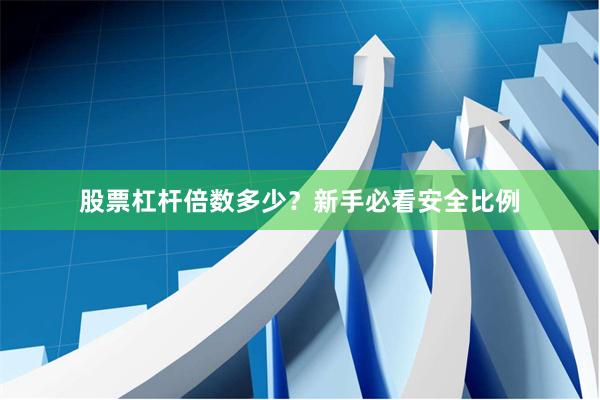 股票杠杆倍数多少？新手必看安全比例